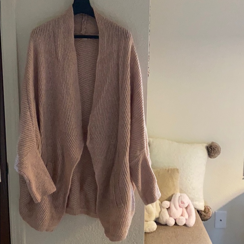Blush pink cocoon sweater